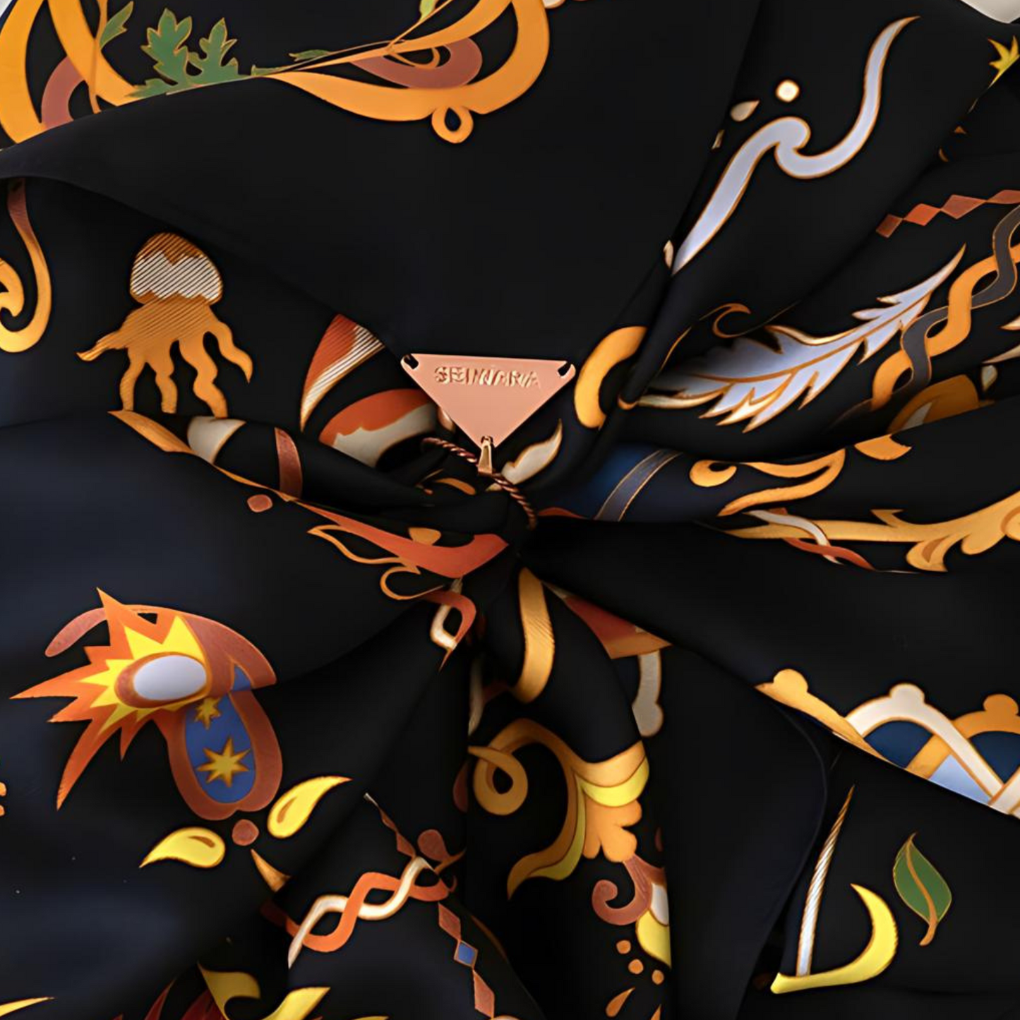 SILK SCARF | FIRE